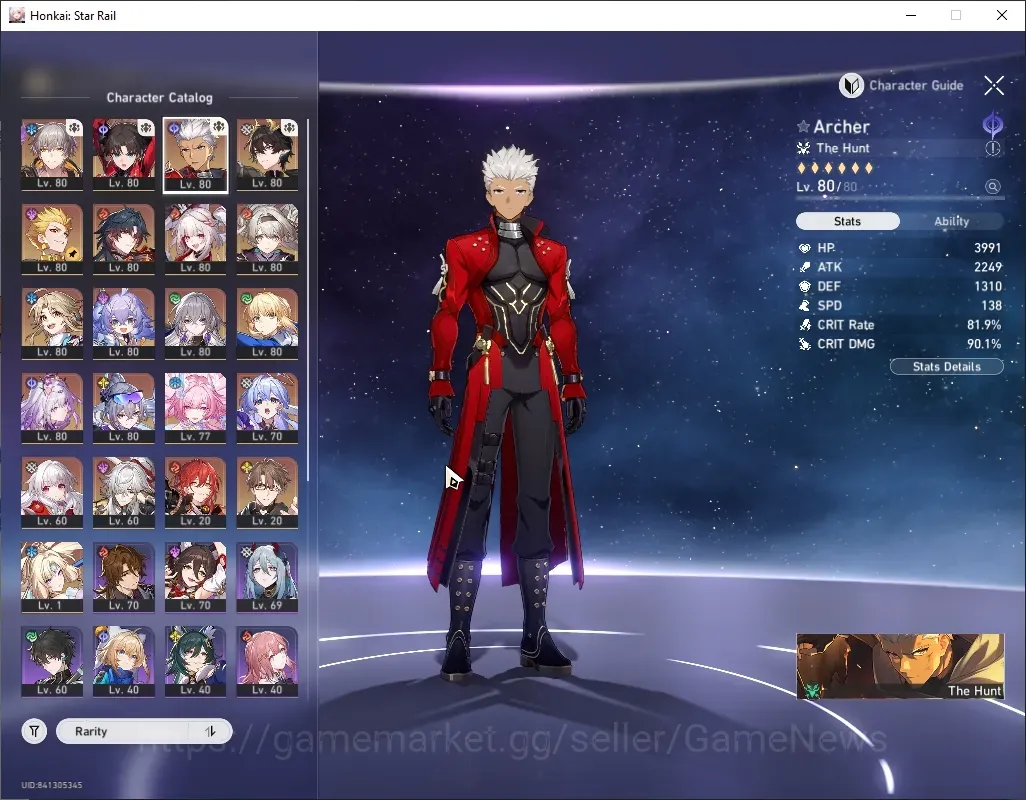 Honkai Star Rail Accounts Others Asia|TL 68|14 Limited|Archer+Sign, MBlade,Rin 1
