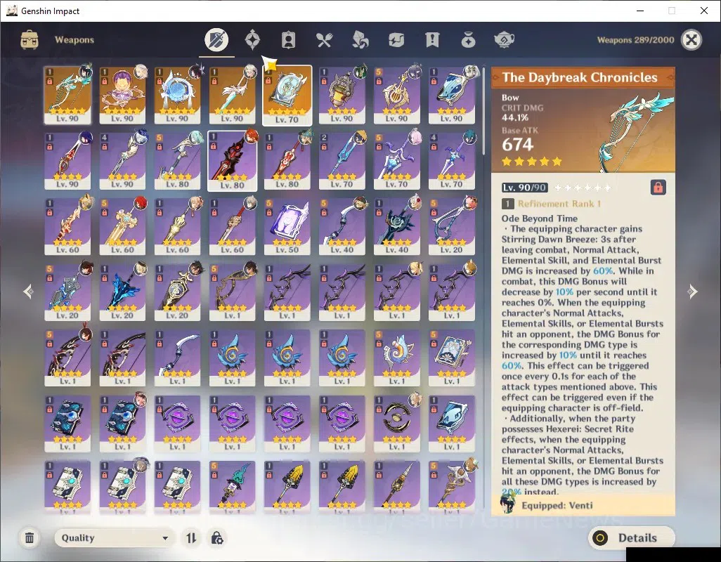 Genshin Impact Accounts ASIA|AR 57|2 PremTeam [Nefer+Raiden]|12 Limit+ 5 ( image 8
