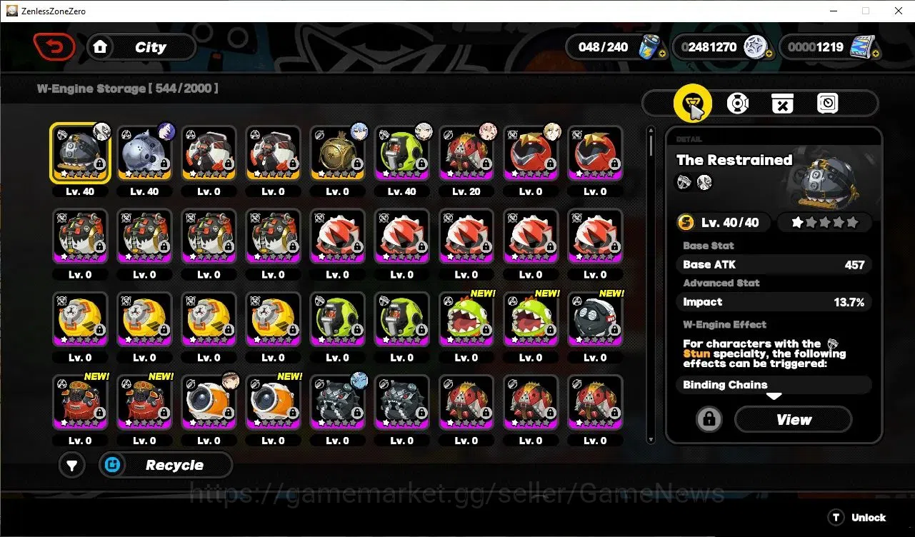 Zenless Zone Zero Accounts ASIA|IK 35|1,2K Polyc|5 Limited[(Promeia,Lucia)+Si image 8