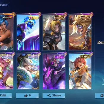 Mobile Legends: Bang Bang Accounts Collector Hero 133|Skins 341|Ex Immo 104|KOF Karina,Annual Gord,CC Badang,Zodiac