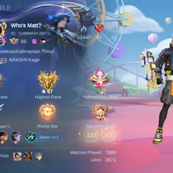 Mobile Legends: Bang Bang Accounts Others Global|Hero 133|Skin 315|Renowned|KOF Karina+Guinevere,Sanrio Claude+Floryn,,LBox