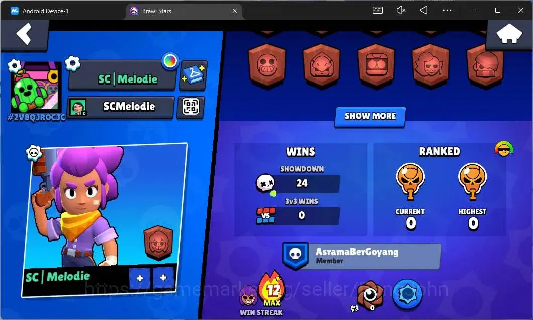 Brawl Stars Accounts Global | 409 Thropy|11 Brawler|1 Max Hypercharge ( image 3