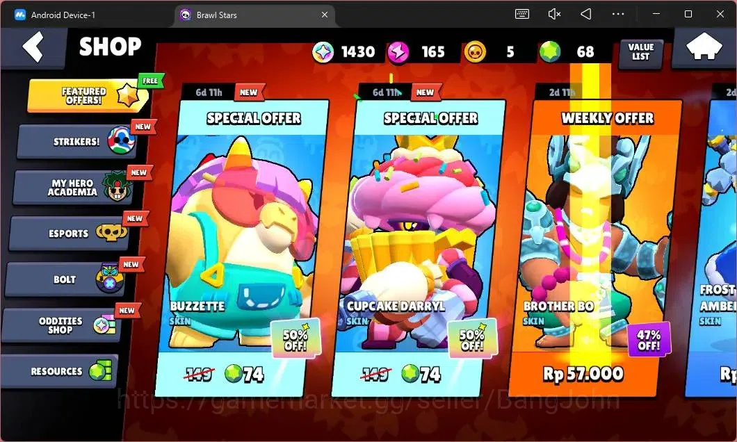 Brawl Stars Accounts Global | 409 Thropy|11 Brawler|1 Max Hypercharge ( image 4