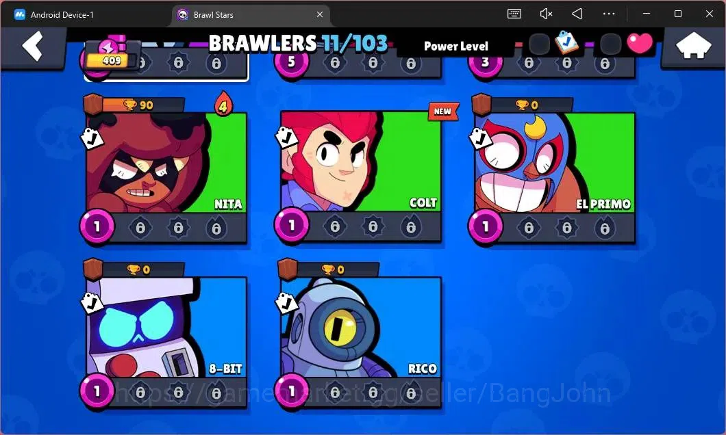 Brawl Stars Accounts Global | 409 Thropy|11 Brawler|1 Max Hypercharge ( image 6