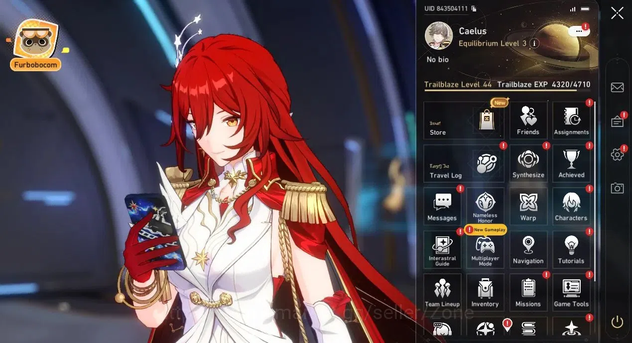Honkai Star Rail Accounts Others ASIA|TL44|3 Limit (HimeNova,Cyrene,HuoHuo)|2 Std (Argenti,Bronya)|Detail Cek 1