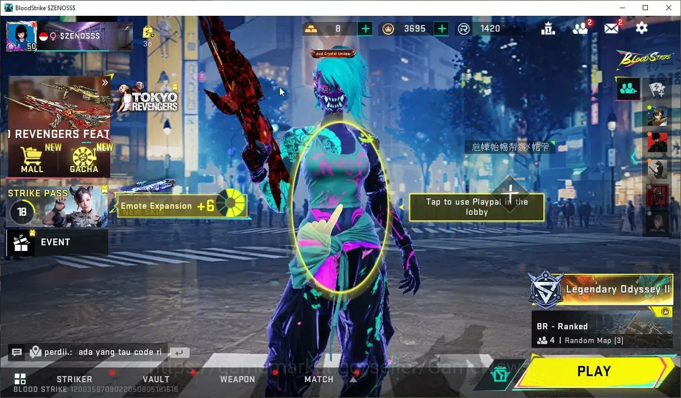 Blood Strike Accounts ASIA|ETERNAL MP5-Dominator+13 ULTRA[Nova-Rosa,Katy image 1