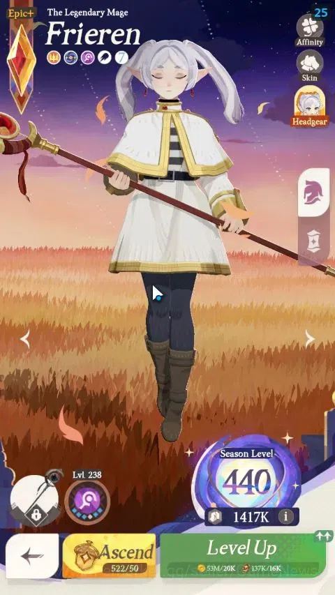 AFK Journey Accounts GLOBAL |2 Collab [Frieren,Himmel]|1 Supreme+ [Auro image 3