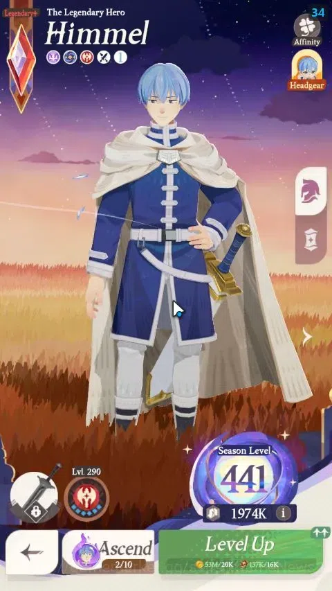 AFK Journey Accounts GLOBAL |2 Collab [Frieren,Himmel]|1 Supreme+ [Auro image 4