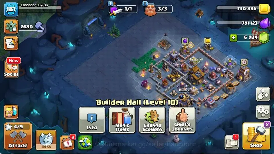Clash of Clans Accounts Global | TH 18-BH 10 | LVL 181 | AQ 56 ,MP 40 ,GW image 16
