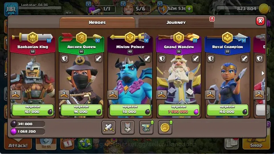Clash of Clans Accounts Global | TH 18-BH 10 | LVL 181 | AQ 56 ,MP 40 ,GW image 5