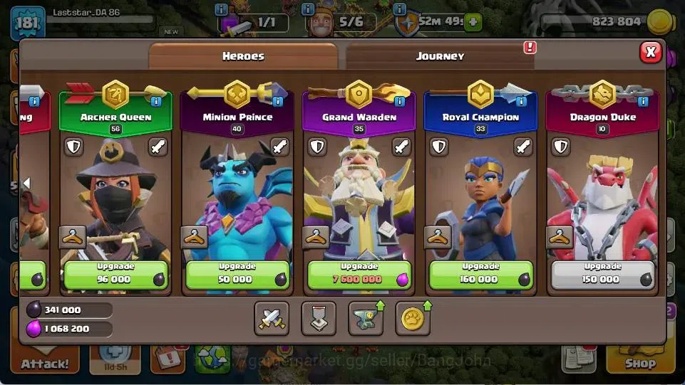 Clash of Clans Accounts Global | TH 18-BH 10 | LVL 181 | AQ 56 ,MP 40 ,GW image 6