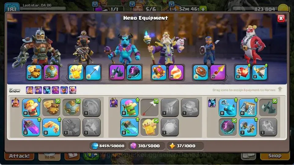 Clash of Clans Accounts Global | TH 18-BH 10 | LVL 181 | AQ 56 ,MP 40 ,GW image 7