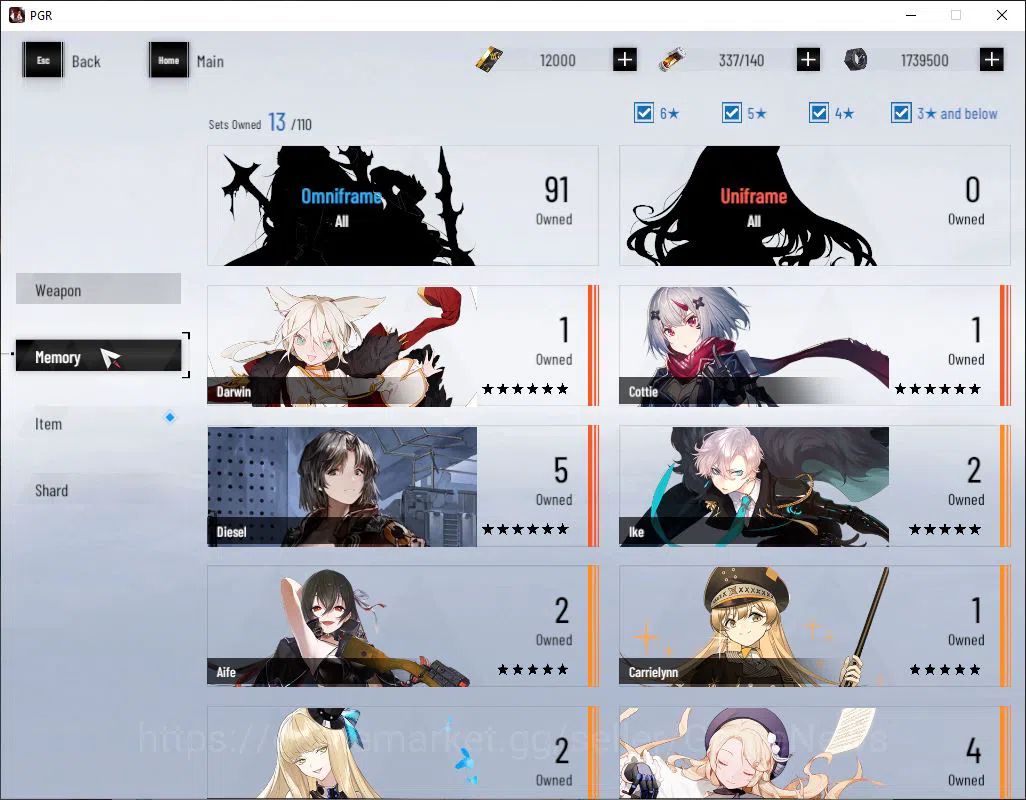 Punishing: Gray Raven Accounts NA | Lv 41 | Ready Gacha | 12K BC+2,8K YC+7,4K Blu image 4