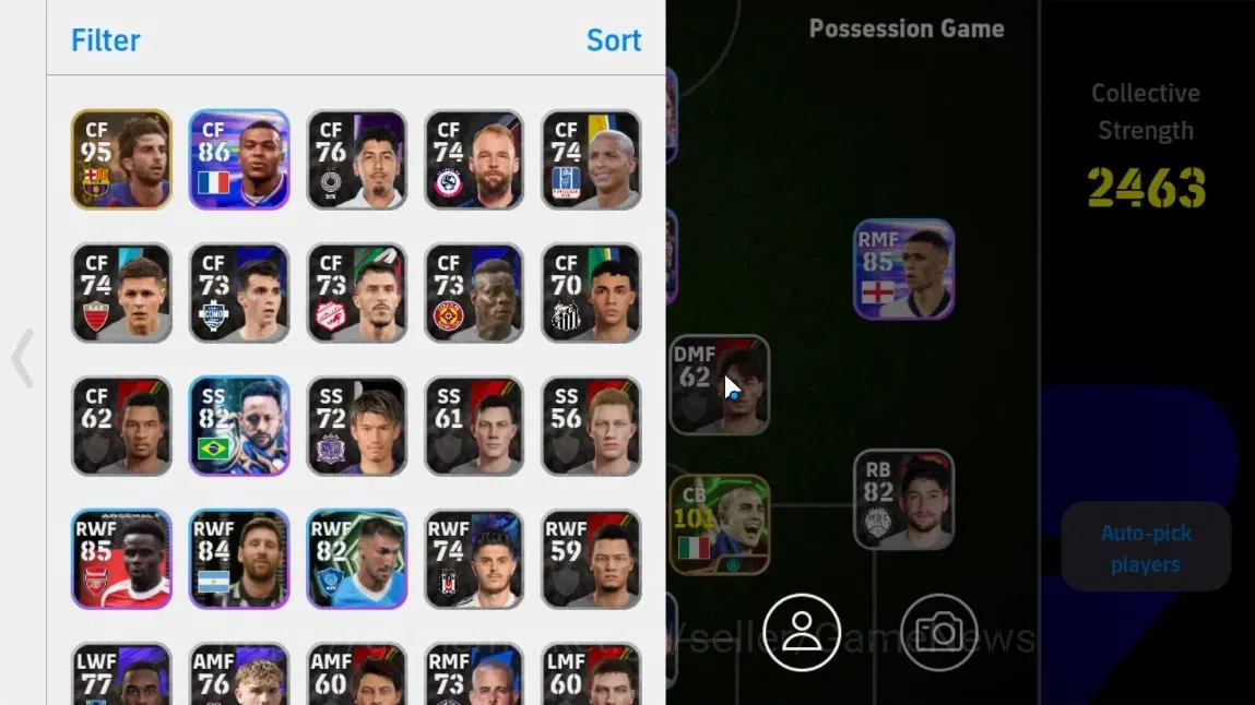 eFootball Accounts Android|Fabio Cannavaro,Lilian Thuram,L Messi,Phil image 3