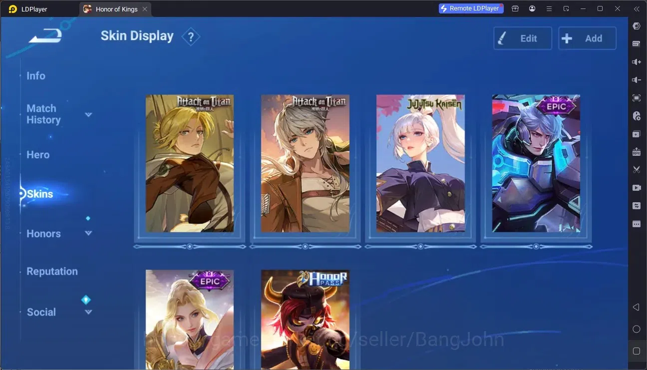 Honor of Kings Accounts Global | 74H 19S | AOT Mayene, AOT Heino, JJK Garo image 2