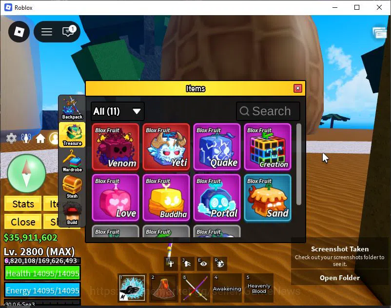 Roblox Accounts Blox Fruit|Lv 2800|Angel V4|2 Myth WP(Hollow Scyth image 3