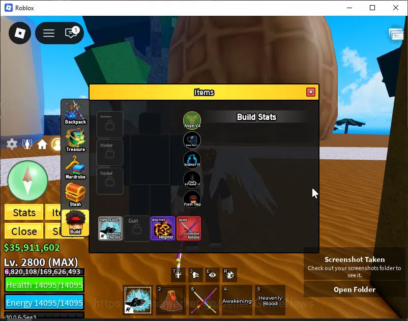Roblox Accounts Blox Fruit|Lv 2800|Angel V4|2 Myth WP(Hollow Scyth image 4