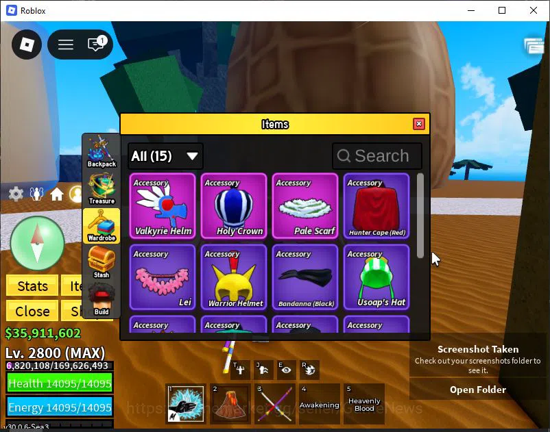Roblox Accounts Blox Fruit|Lv 2800|Angel V4|2 Myth WP(Hollow Scyth image 6