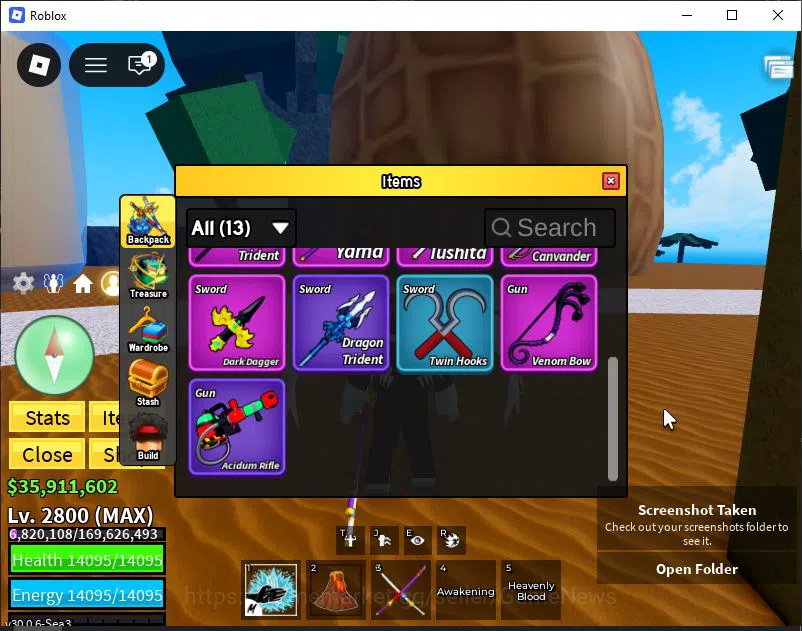 Roblox Accounts Blox Fruit|Lv 2800|Angel V4|2 Myth WP(Hollow Scyth image 7