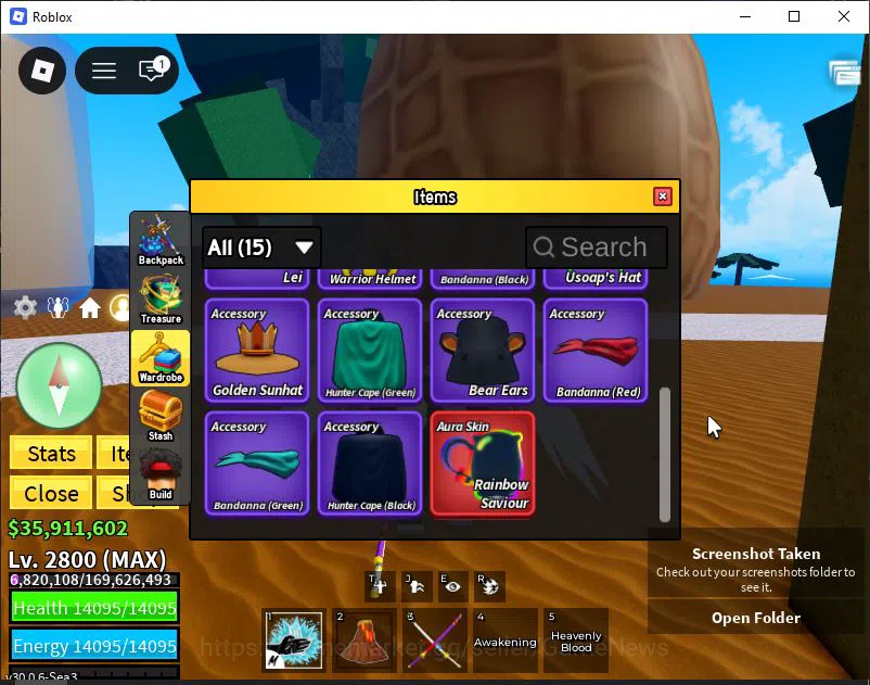 Roblox Accounts Blox Fruit|Lv 2800|Angel V4|2 Myth WP(Hollow Scyth image 9