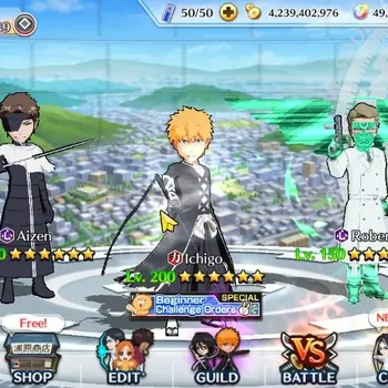 Bleach: Brave Souls Accounts High-End Global | 1M BP+49K Orb |End Game|5K Prem accTicket|Ichigo TYBW Refined|Robert,Aizen
