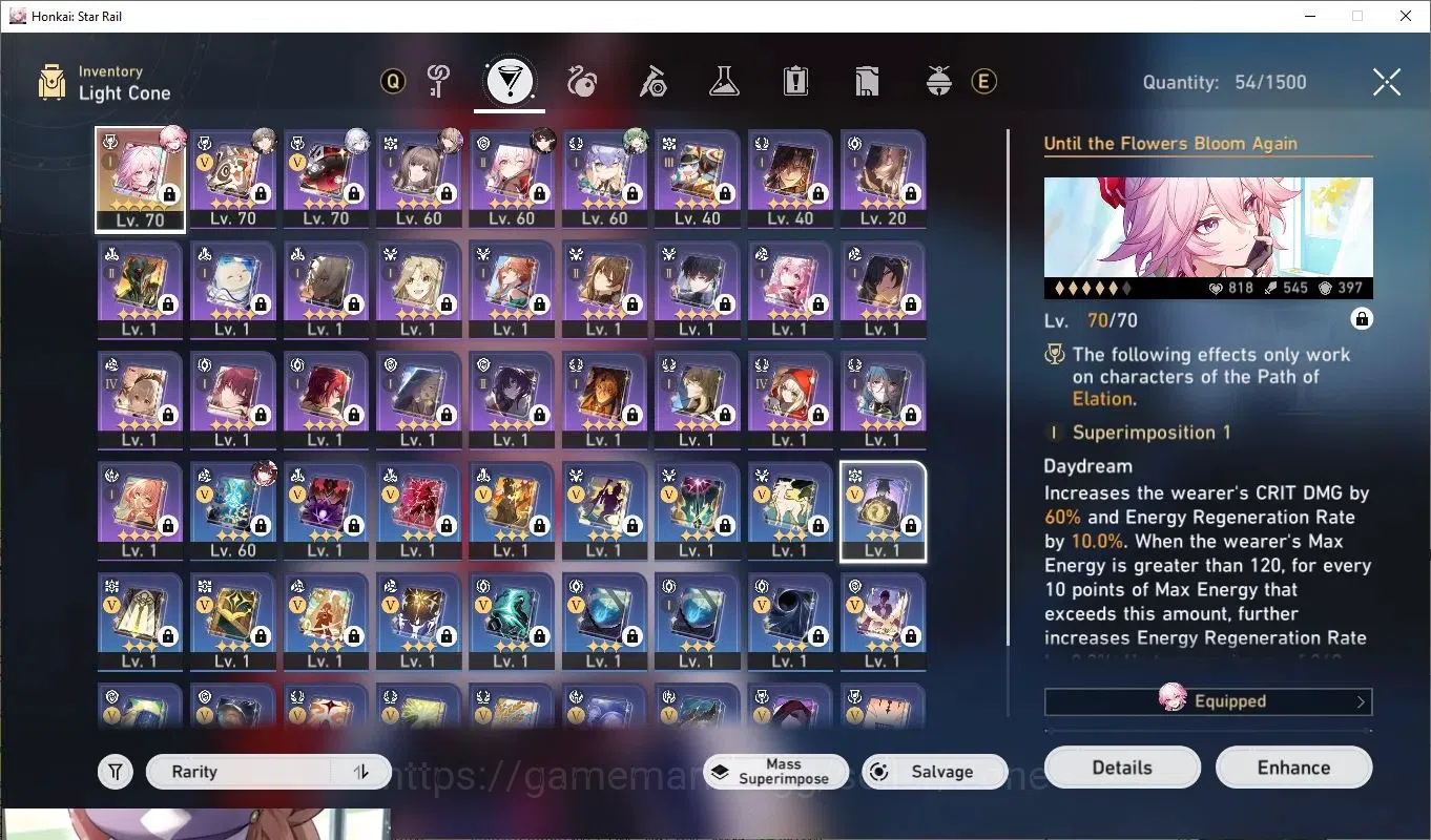 Honkai Star Rail Accounts End Game ASIA|Evanescia L70+Sig LC L70|Huohuo L70|Yao Guang L70|Eternity L70|10x 5*Char|7x 17