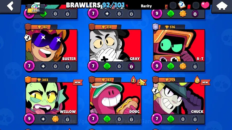 Brawl Stars Accounts Lv 139 32K Trophy|92 Brawler 15 Max Lv UL Kaze|4 H image 14