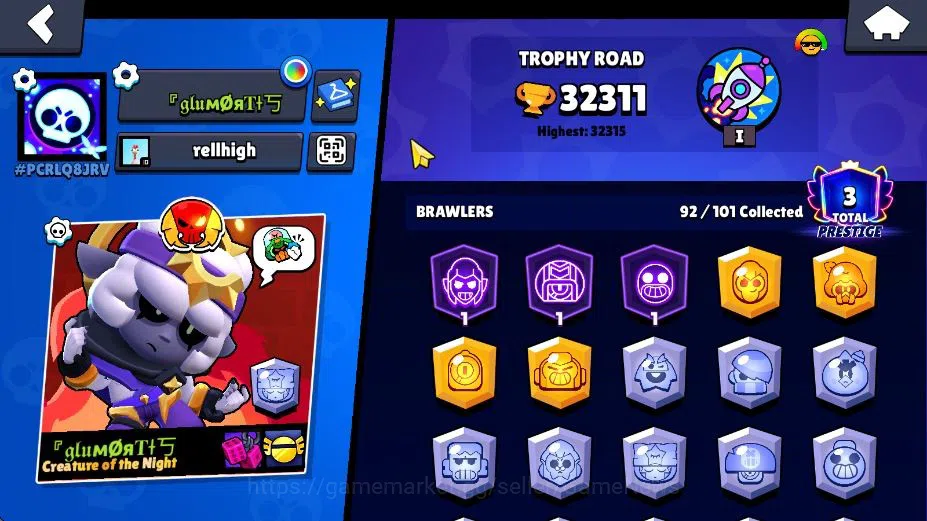 Brawl Stars Accounts Lv 139 32K Trophy|92 Brawler 15 Max Lv UL Kaze|4 H image 2
