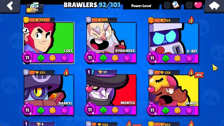 Brawl Stars Accounts Lv 139 32K Trophy|92 Brawler 15 Max Lv UL Kaze|4 H image 7