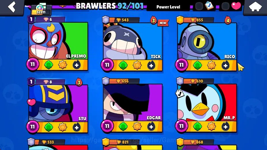 Brawl Stars Accounts Lv 139 32K Trophy|92 Brawler 15 Max Lv UL Kaze|4 H image 8