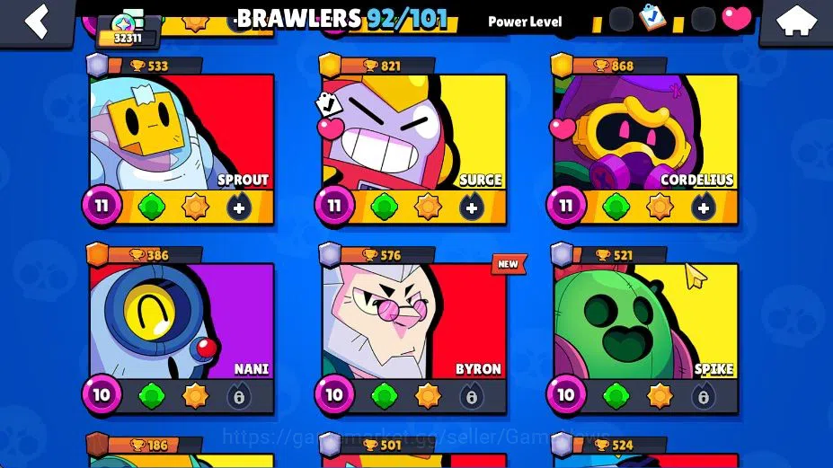 Brawl Stars Accounts Lv 139 32K Trophy|92 Brawler 15 Max Lv UL Kaze|4 H image 9