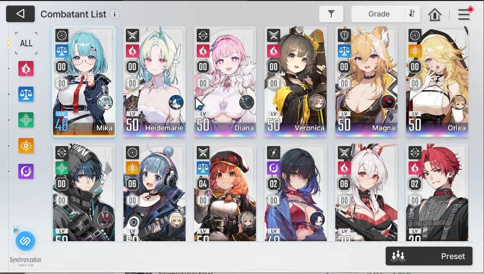 Chaos Zero Nightmare Accounts GLOBAL|Lv46|6 SSR[Heidemarie+Sign,Diana,Veronica,M image 3