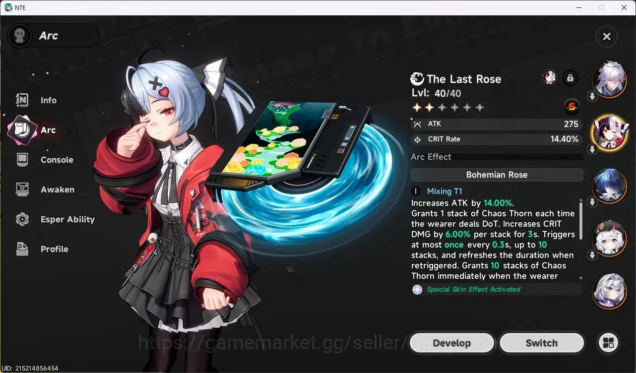 Neverness to Everness Accounts SEA | Hunter Lv 26 | 5 S-Class (Lacrimosa A1+Sign, image 3