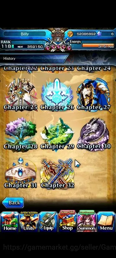Grand Summoners Accounts Global|Rank 118|27 Ascend+9 TW|(Roy,Emiya,Chloe,Ub image 10