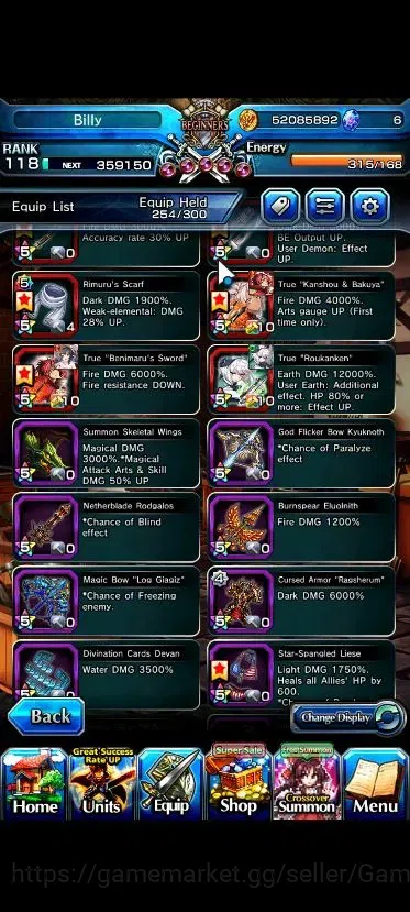 Grand Summoners Accounts Global|Rank 118|27 Ascend+9 TW|(Roy,Emiya,Chloe,Ub image 13