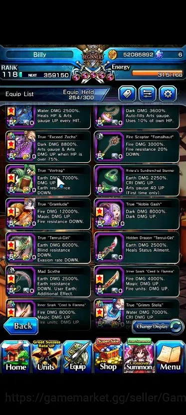 Grand Summoners Accounts Global|Rank 118|27 Ascend+9 TW|(Roy,Emiya,Chloe,Ub image 14