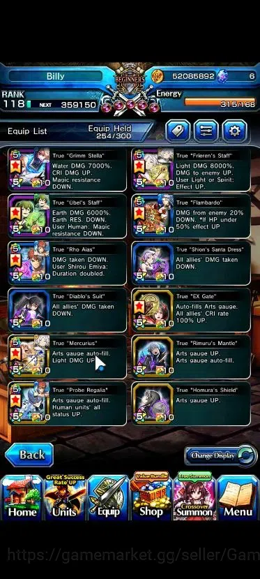 Grand Summoners Accounts Global|Rank 118|27 Ascend+9 TW|(Roy,Emiya,Chloe,Ub image 7