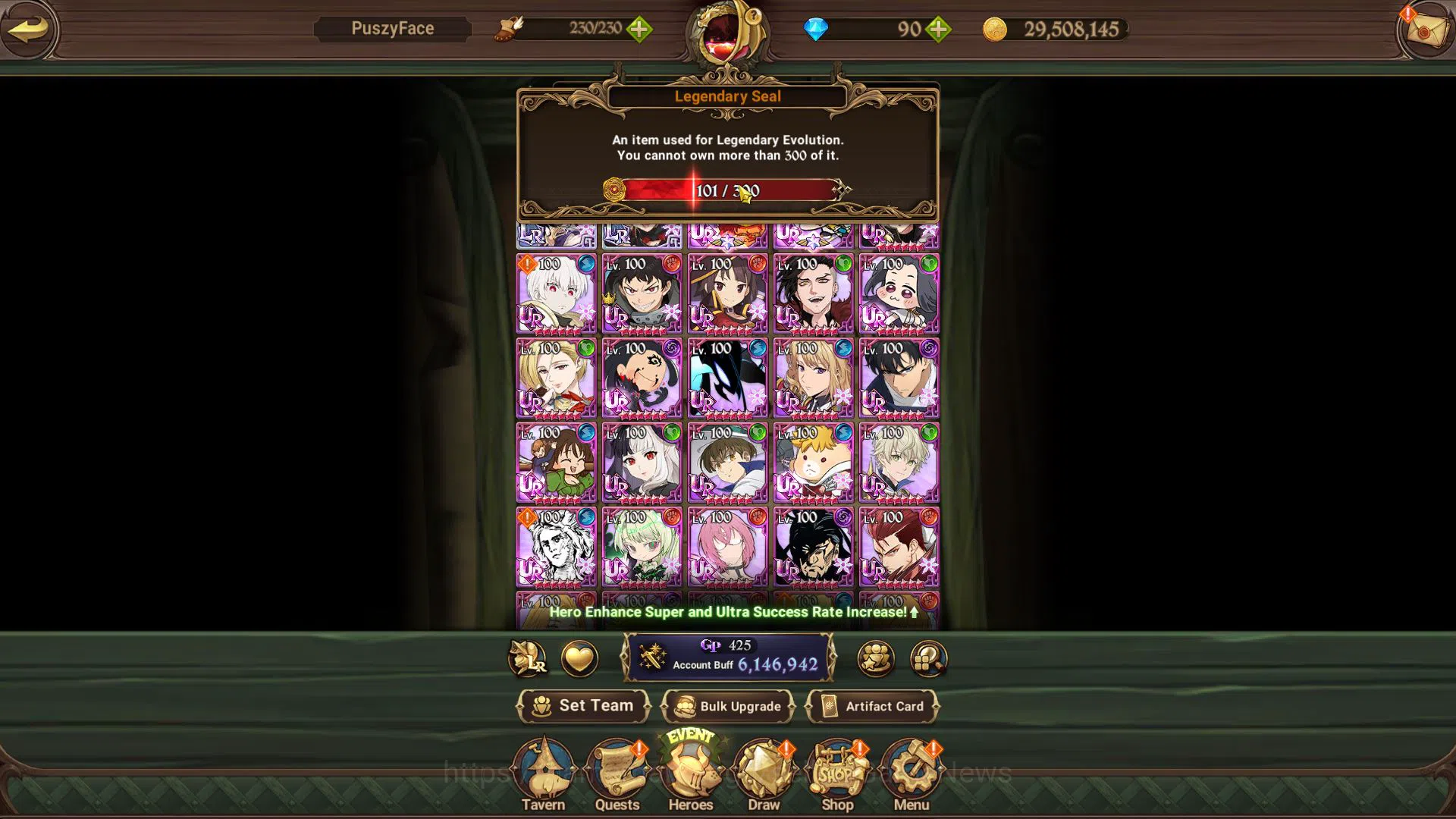 The Seven Deadly Sins: Grand Cross Accounts Asia|6,1M CC|101 Ls|2 LR+12 UR+Many Collab|Roxy6/6 image 3