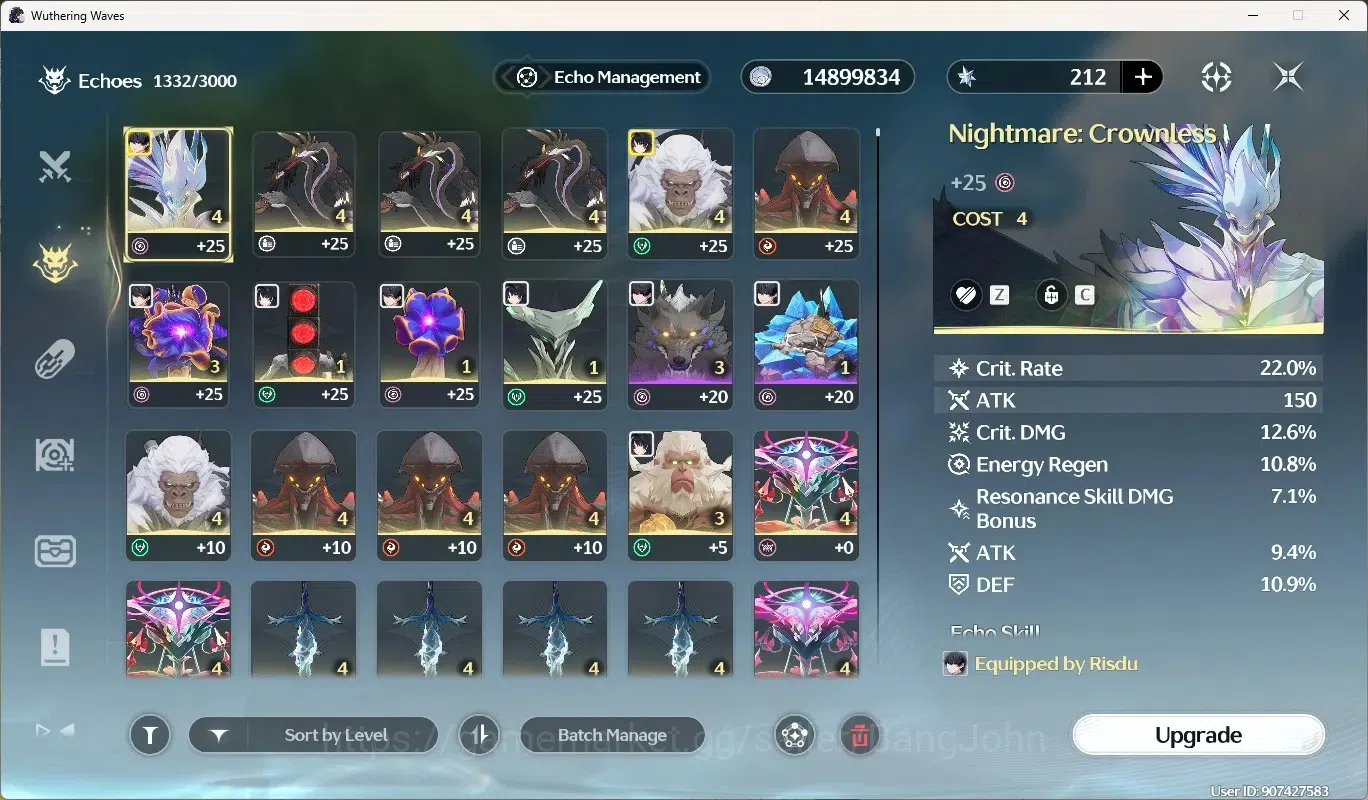 Wuthering Waves Accounts Starter SEA|UL 48|Rank 4|4 Char Limited [Lucy Rc2,Denia,Lucy]+Sign,Rebecca|Mc Male | TakeMail WW230B 5
