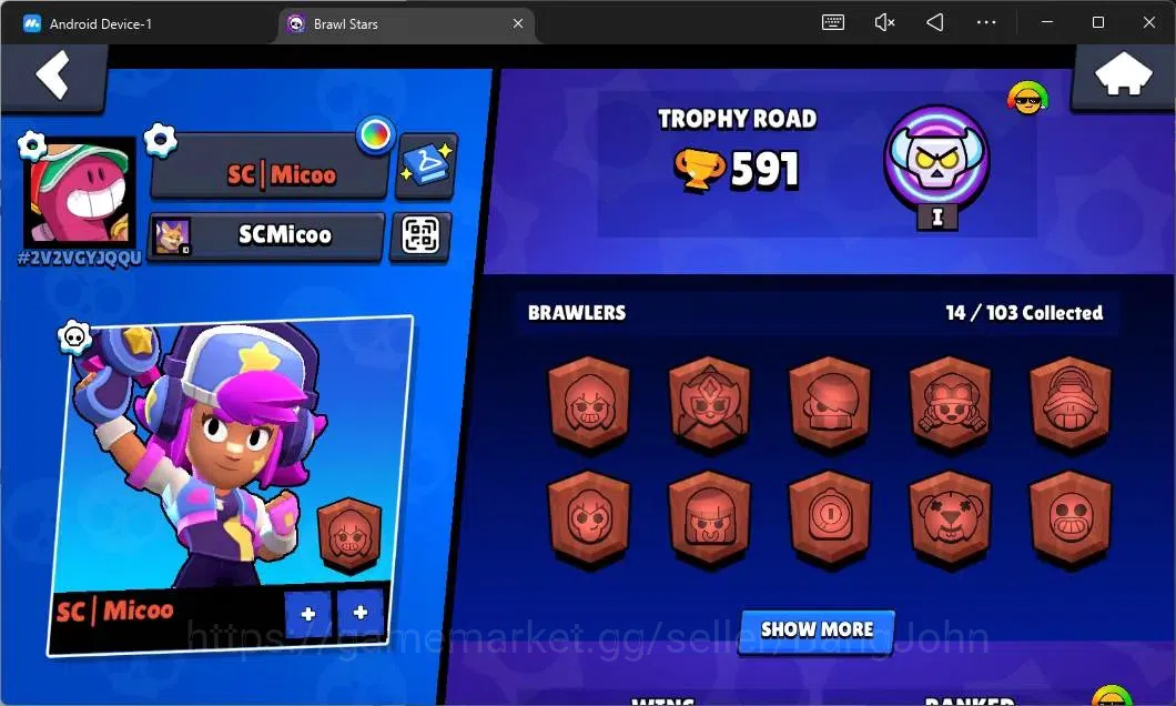Brawl Stars Accounts Global|591 Thropy|14 Brawler|2 MaxHypercharge(Shel image 2