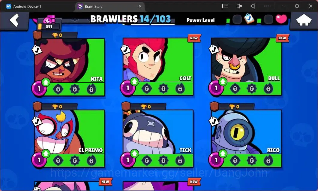 Brawl Stars Accounts Global|591 Thropy|14 Brawler|2 MaxHypercharge(Shel image 6
