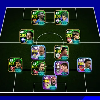 eFootball Accounts Mid-Tier EFB MOBILE [TS 3217] | EPIC ETO'O,SHOWTIME SAVIC GK,FABINHO ANCHOR MAN,KHUSANOV (CHEAP