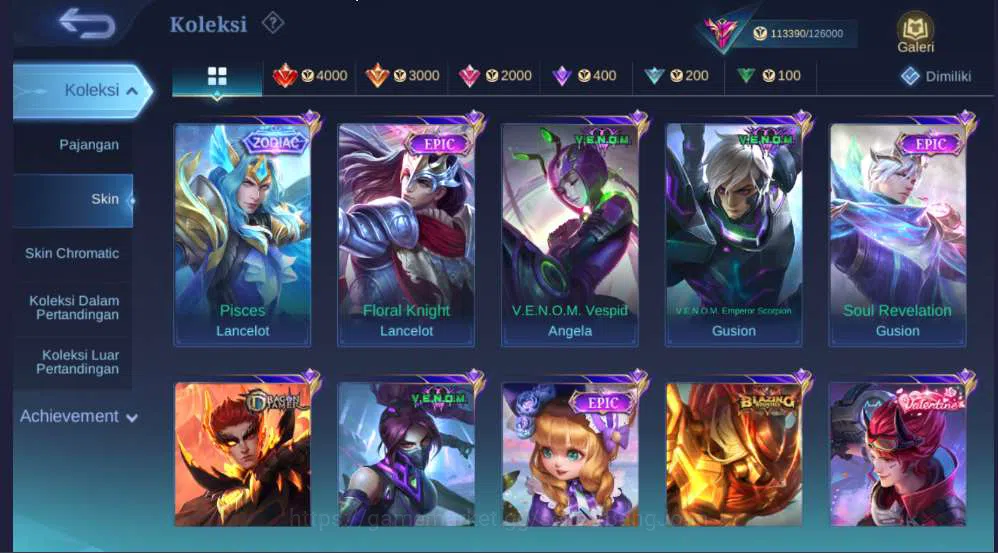 Mobile Legends: Bang Bang Accounts Hero 128 | Skin 326 | Legend Franco, Collector Yi  image 9