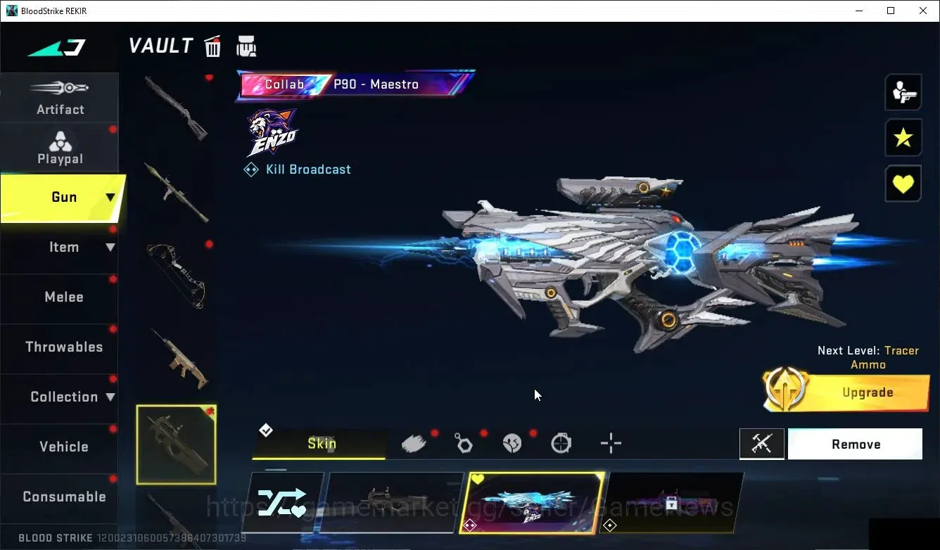 Blood Strike Accounts Rare Skin ASIA|EVO Lv2 P90-Maestro,ETERNAL Galil-Embrance|Limited NetLegends Nova+2 1