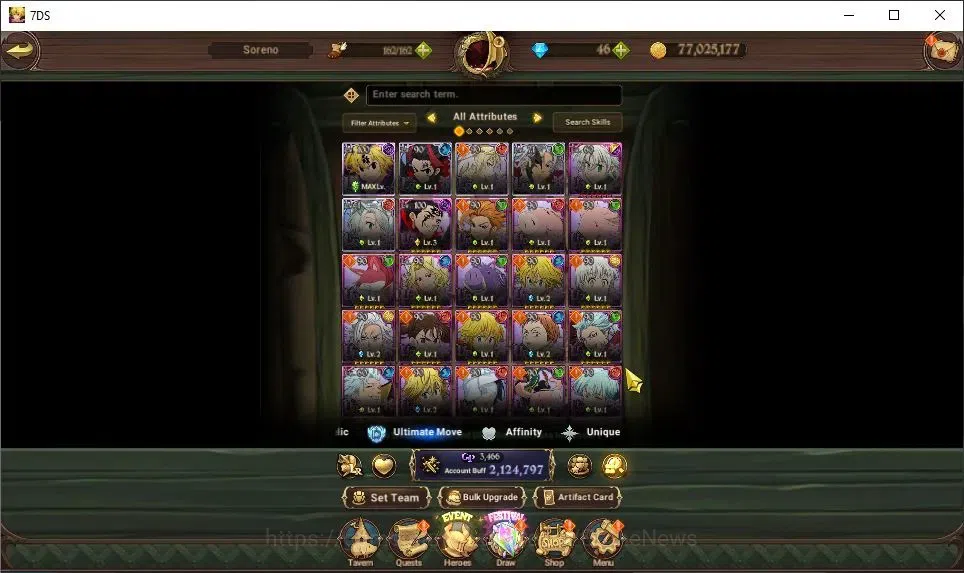 The Seven Deadly Sins: Grand Cross Accounts Global|2,1M CC|30 LS|4 LR+6 UR|Piety,Estarossa,Bru image 2