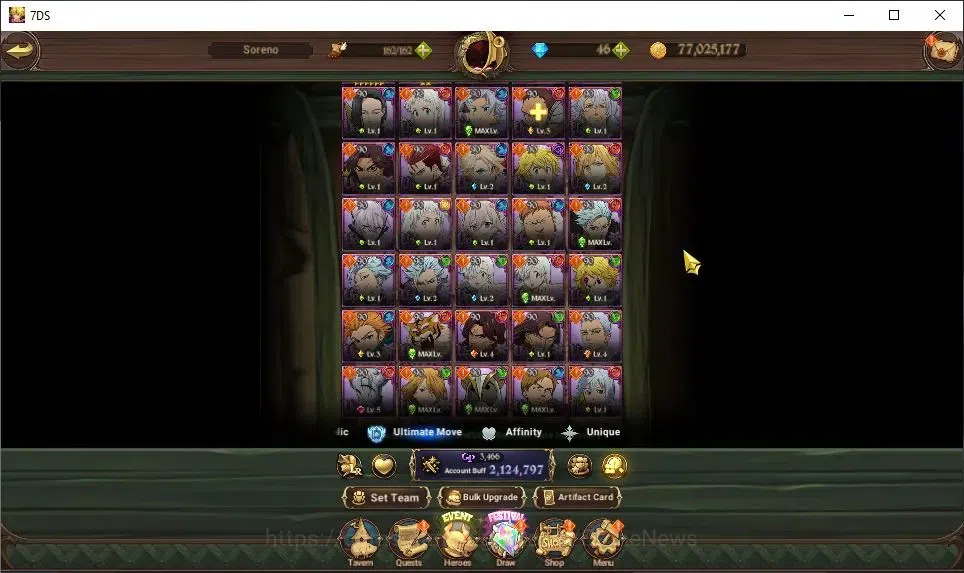 The Seven Deadly Sins: Grand Cross Accounts Global|2,1M CC|30 LS|4 LR+6 UR|Piety,Estarossa,Bru image 3