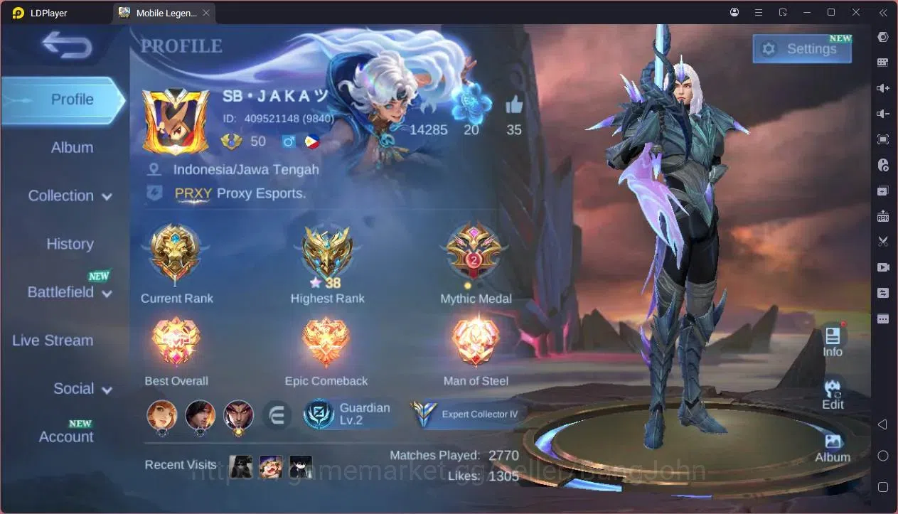 Mobile Legends: Bang Bang Accounts GLOBAL Hero 93 Skin 119|Luckybox gatotkaca,change| image 10