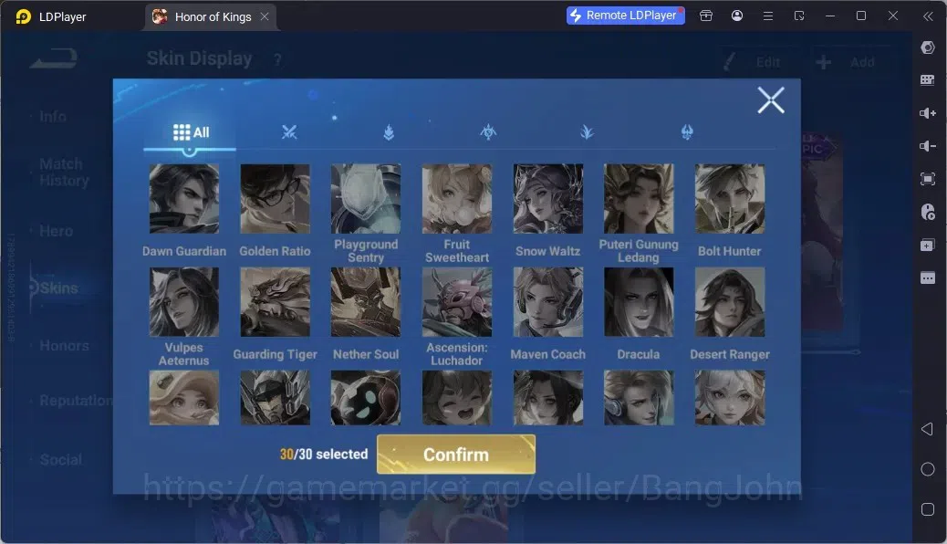 Honor of Kings Accounts Rare Skin Global |113H 244S|1Limbo|1LNY|GM 12