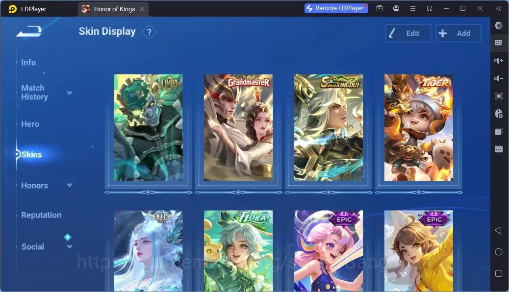 Honor of Kings Accounts Rare Skin Global |113H 244S|1Limbo|1LNY|GM 3