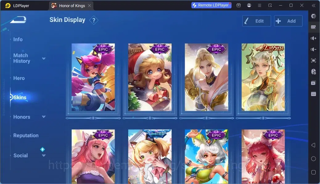 Honor of Kings Accounts Rare Skin Global |113H 244S|1Limbo|1LNY|GM 6